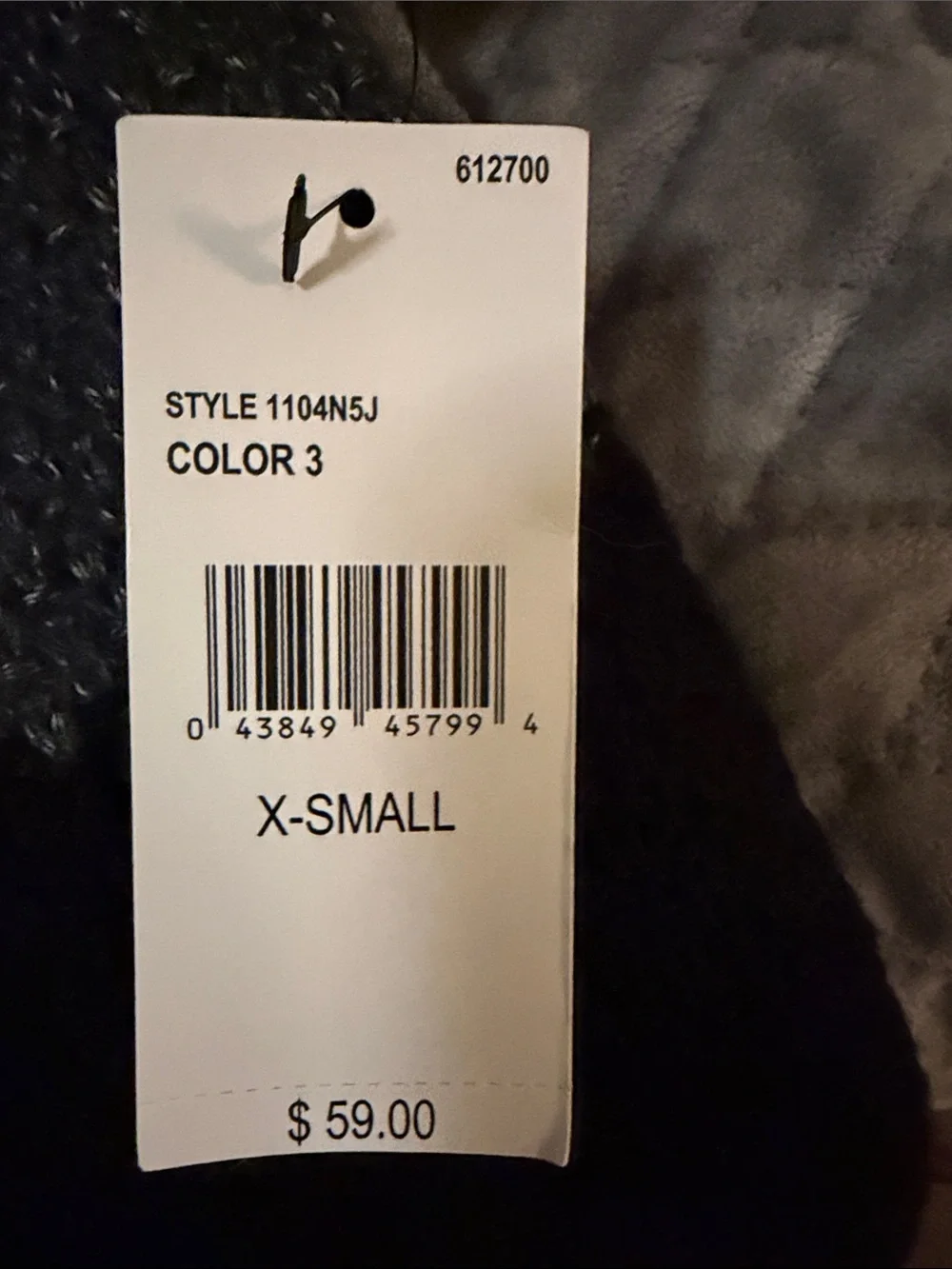 by & by Black and Charcoal Striped Turtleneck Sweater Dress